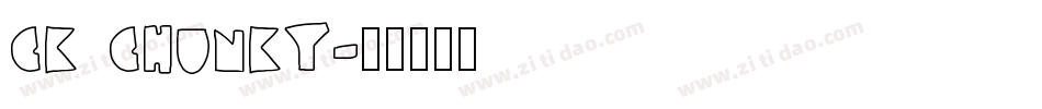 CK Chunky字体转换